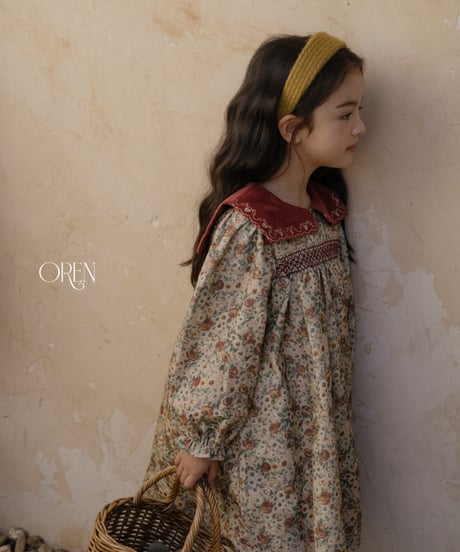 44[予約]OREN bonjour square collar dress