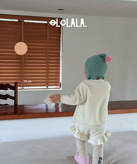 26[予約]ololala amber knit cardigan suit set