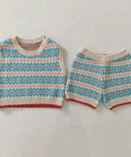 67[予約]aiai maple knit matching set