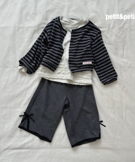 36[予約]petit&petit lace wide pants