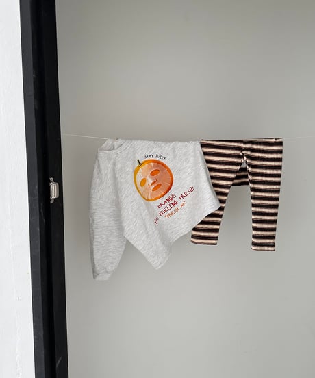9[予約]nightbebe annoying orange long sleeve tee