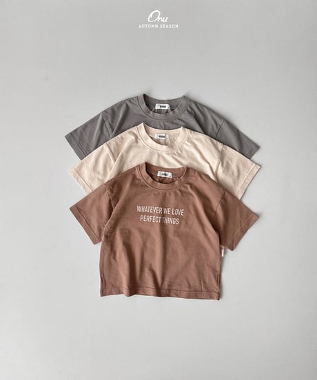 2[予約]onu lettering short sleeve t-shirt