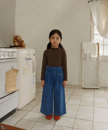 22[予約]mon Atelier flap denim pants