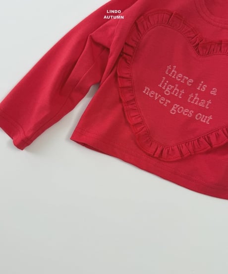 15[予約]LINDO heart fril tee