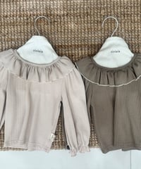 3[予約]ololala moka frill t-shirt