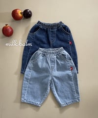 10[予約]milkbalm round denim pants