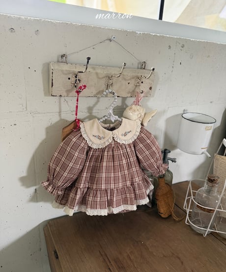 47[予約]marron chapel suit(6-18m)