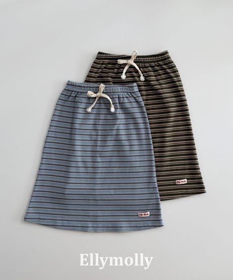 36[予約]ELLYMOLLY shadow long skirt