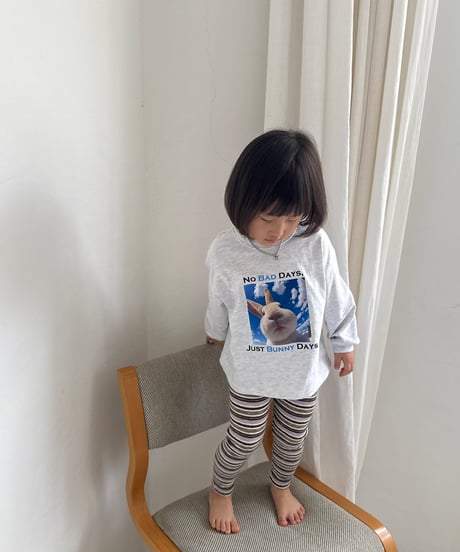 5[予約]nightbebe flying bunny long sleeve tee
