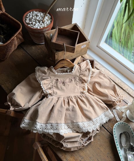 49[予約]marron bouquet suit(6-18m)