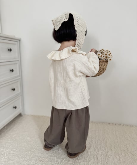 13[予約]mimi market momo frill pants