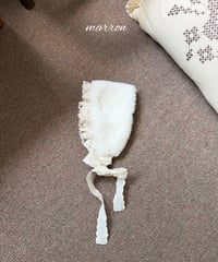 55[予約]marron lace fur headband