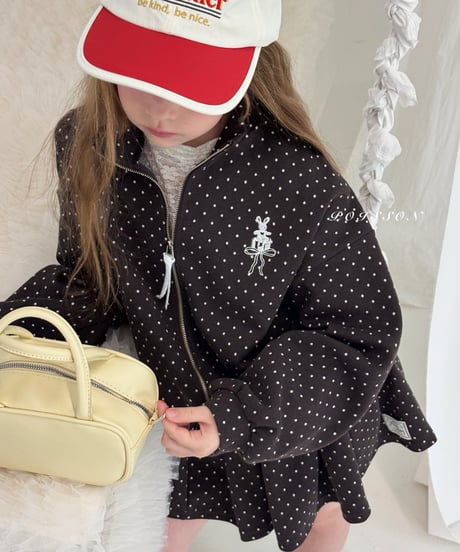 3[予約]poisson dot bunny zip-up