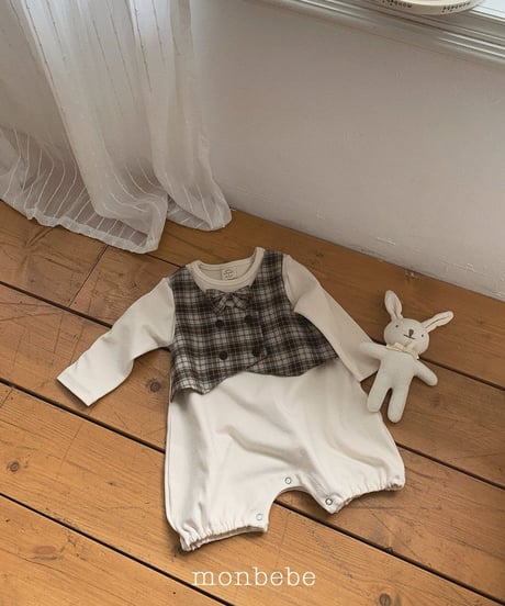24[予約]monbebe tuxedo romper