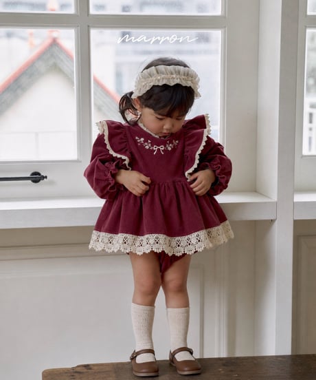 56[予約]marron pearl hair band