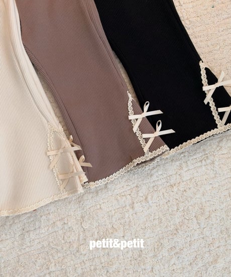 36[予約]petit&petit may lace flare pants