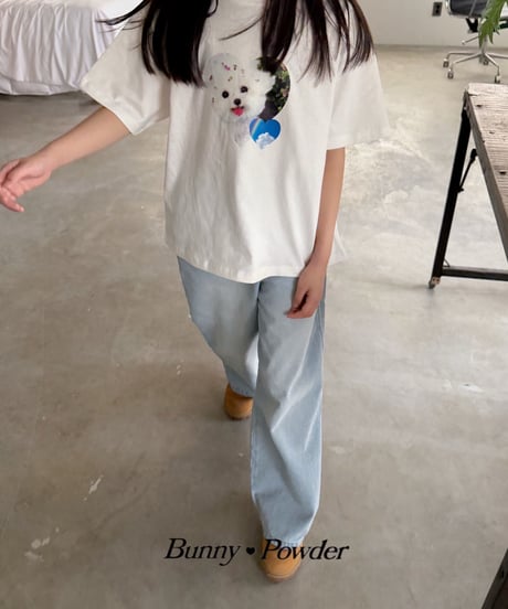 32[予約]bunny powder bichon tee