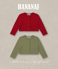 4[予約]BANANAJ honey cardigan