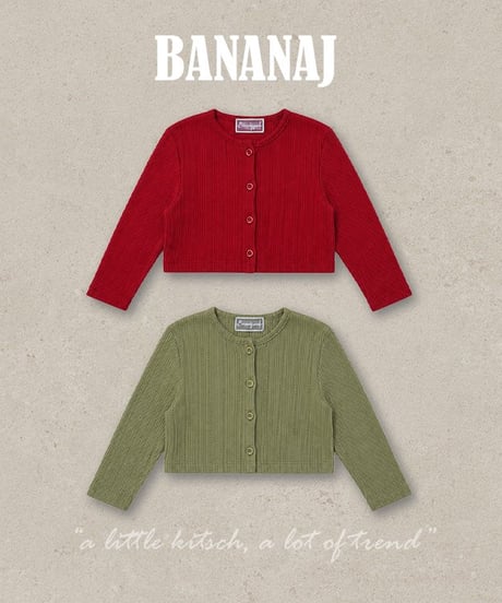 4[予約]BANANAJ honey cardigan