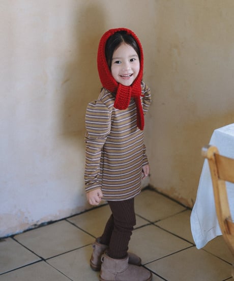 2[予約]mon Atelier mellow stripe t
