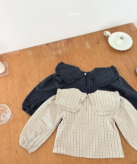 11[予約]ohho sailor frill blouse