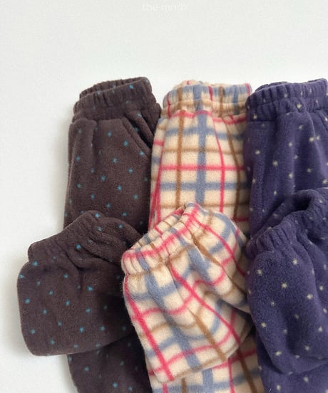 44[予約]minirobe fleece jogger pants