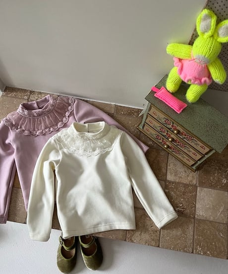 9[予約]aiai rose lace collar t-shirt