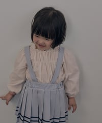 7[予約]送料無料 the beige shirred blouse