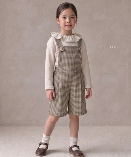 2[予約]elov&monpetitbebe rev cotton overall