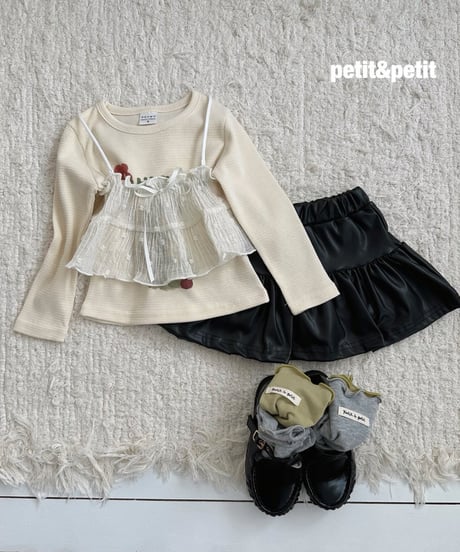 19[予約]petit&petit cream puff bustier
