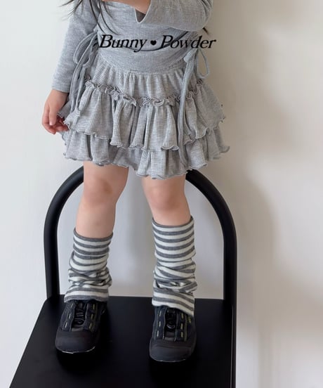 54[予約]bunny powder waffle tiered bloomers