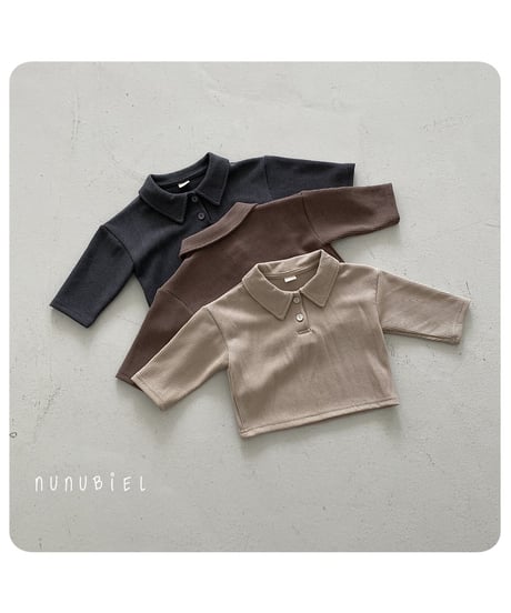 5[予約]nunubiel bebe waffle shirt