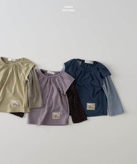 3[予約]LINDO dot layered tee