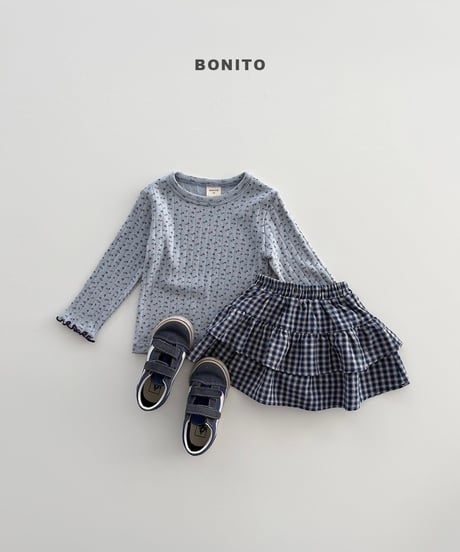 62[予約]bonito check cancan skirt
