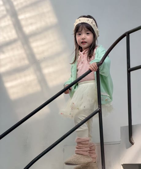 58[予約]aiai macaron punching knit cardigan