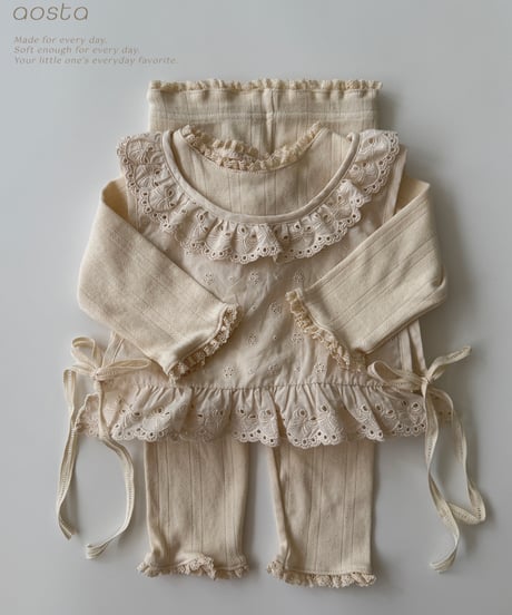 21[予約]Aosta lace olivia vest