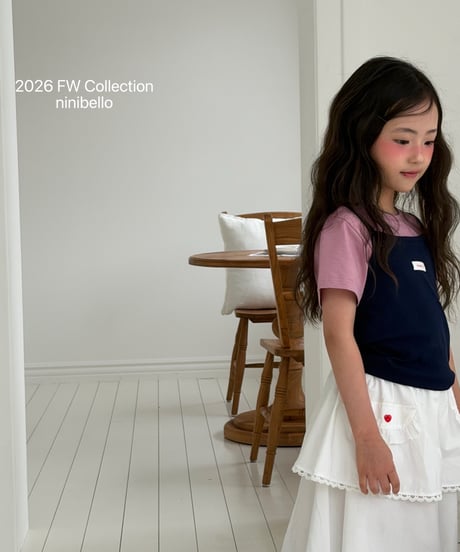 32[予約]ninibello momo apron skirt