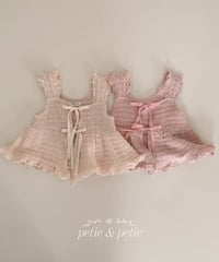 22[予約]petit&petit candy frill vest