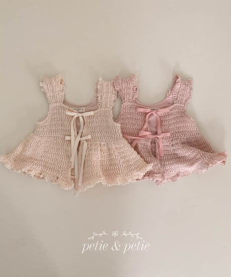 22[予約]petit&petit candy frill vest