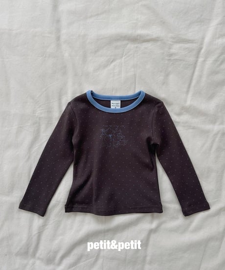 4[予約]petit&petit teddy bear dot t