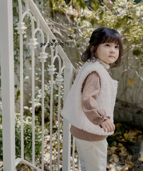 1[予約]go go picnic teddy vest