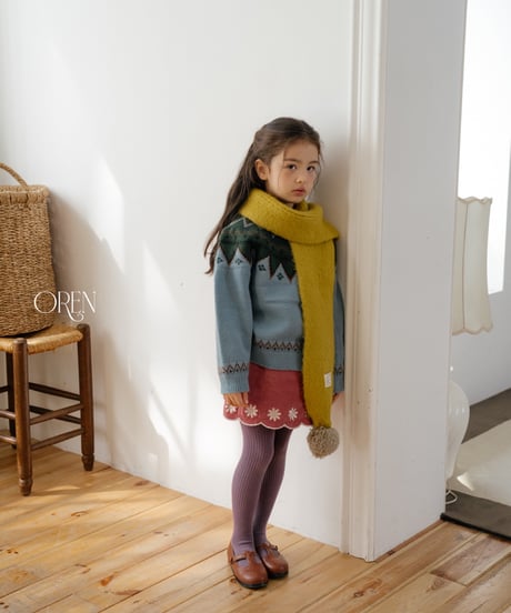25[予約]OREN velor rib tights