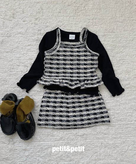 49[予約]petit&petit tweed set