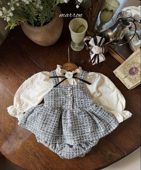 43[予約]marron sarsh suit(6-18m)