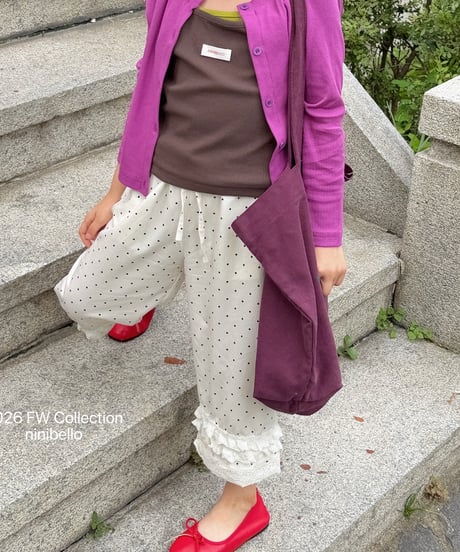 39[予約]ninibello miguel lace pants