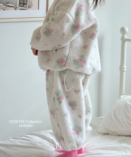 44[予約]ninibello flower bud tumble jogger