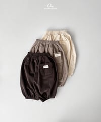 22[予約]onu round pleated pants