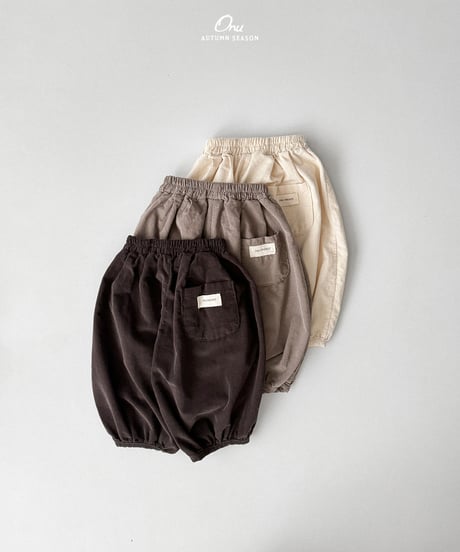 22[予約]onu round pleated pants