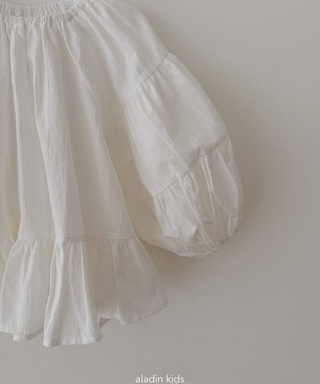 12[予約]aladin puff shirring blouse