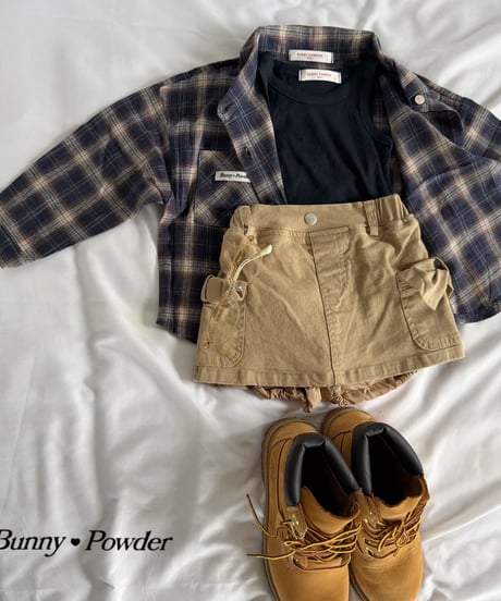45[予約]bunny powder semi check shirt